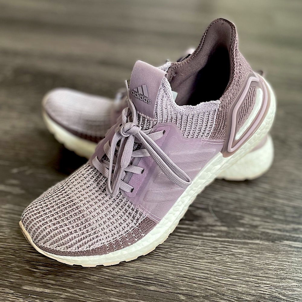 Adidas Ultra Boost Running Shoes in Lilac Knit